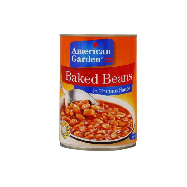 AG Baked Beans in tomato sauce.