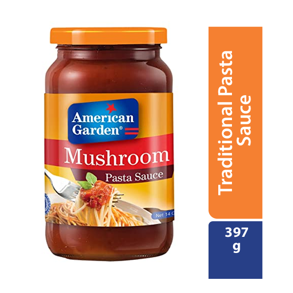 American Garden’s mushroom-flavored pasta sauce